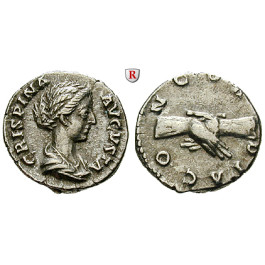 Römische Kaiserzeit, Crispina, Frau des Commodus, Denar 178-182, f.vz