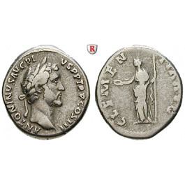 Römische Kaiserzeit, Antoninus Pius, Denar 140-143, ss