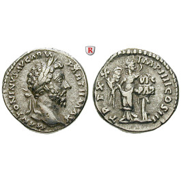 Römische Kaiserzeit, Marcus Aurelius, Denar 166, ss+