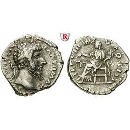 Römische Kaiserzeit, Lucius Verus, Denar 168, ss