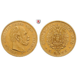 Deutsches Kaiserreich, Preussen, Wilhelm I., 5 Mark 1878, A, ss-vz, J. 244