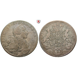 Brandenburg in Franken, Brandenburg-Bayreuth, Friedrich Christian, Konventionstaler 1766, ss+