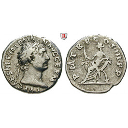 Römische Kaiserzeit, Traianus, Denar 100, ss
