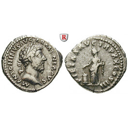 Römische Kaiserzeit, Marcus Aurelius, Denar 166, ss