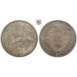 Nebengebiete, Deutsch-Neuguinea, 2 Neu-Guinea Mark 1894, Paradiesvogel, A, f.st, J. 706