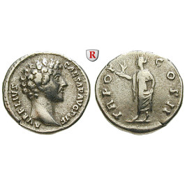 Römische Kaiserzeit, Marcus Aurelius, Caesar, Denar 146-147, ss
