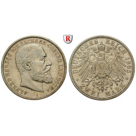 Deutsches Kaiserreich, Sachsen-Coburg-Gotha, Alfred, 2 Mark 1895, A, ss+, J. 145