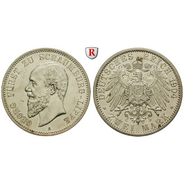 Deutsches Kaiserreich, Schaumburg-Lippe, Georg, 2 Mark 1904, A, ss-vz/vz, J. 164