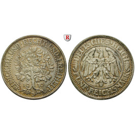 Weimarer Republik, 5 Reichsmark 1930, Eichbaum, D, ss-vz, J. 331