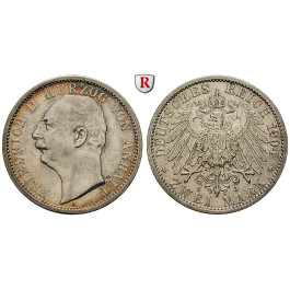 Deutsches Kaiserreich, Anhalt, Friedrich II., 2 Mark 1904, Zum Regierungsantritt, A, ss-vz, J. 22
