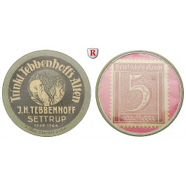 Städtenotgeld Deutschland, Hannover, J.H.Tebbenhoff, 5 Pfennig Kapselgeld o.J., st