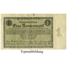 Deutsche Rentenbank 1923-1937, 1 Rentenmark 01.11.1923, III, Rb. 154a