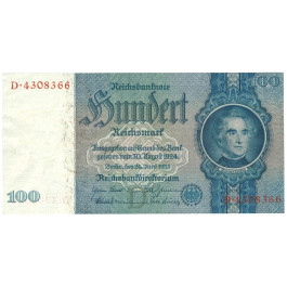 Deutsche Reichsbank 1924-1945, 100 Reichsmark 24.06.1935, II, Rb. 176a