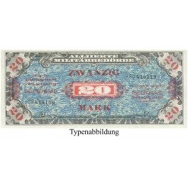 Banknoten unter Alliierter Besetzung(1944-48), 20 Mark 1944, III, Rb. 204d
