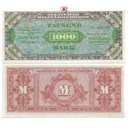 Banknoten unter Alliierter Besetzung(1944-48), 1000 Mark 1944, I, Rb. 207c