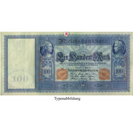 Reichsbanknoten und Reichskassenscheine, 100 Mark 21.04.1910, III, Rb. 43b