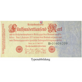 Inflation 1919-1924, 500000 Mark 25.07.1923, II, Rb. 91a