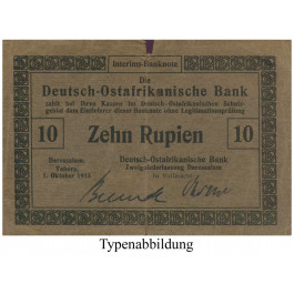 Deutsch-Ostafrika, 10 Rupien 01.10.1915, III, Rb. 912a
