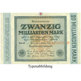 Inflation 1919-1924, 20 Md Mark 01.10.1923, I, Rb. 115f