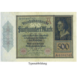 Inflation 1919-1924, 500 Mark 27.03.1922, II, Rb. 70
