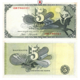 Bundesrepublik Deutschland, 5 DM 09.12.1948, I-, Rb. 252c