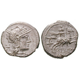 Römische Republik, Q. Philippus, Denar, ss