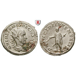 Römische Kaiserzeit, Herennius Etruscus, Caesar, Antoninian, ss-vz