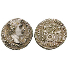 Römische Kaiserzeit, Augustus, Denar 2 v.-4 n.Chr., ss