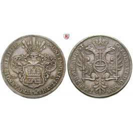 Hamburg, Stadt, Taler 1730, f.vz