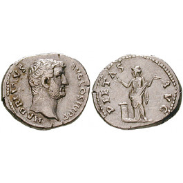 Römische Kaiserzeit, Hadrianus, Denar 134-138, ss-vz