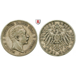 Deutsches Kaiserreich, Preussen, Wilhelm II., 2 Mark 1898, A, ss, J. 102