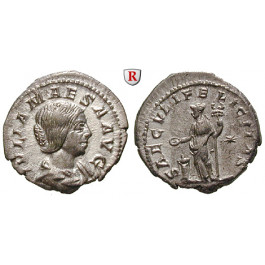 Römische Kaiserzeit, Julia Maesa, Großmutter des Elagabal, Denar, vz