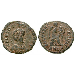 Römische Kaiserzeit, Eudoxia, Frau des Arcadius, Bronze 401-403, ss