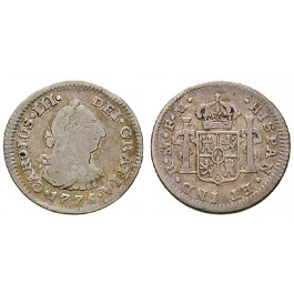 Mexiko, Carlos III., 1/2 Real 1775, s-ss