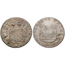 Peru, Carlos III., 8 Reales 1770, ss