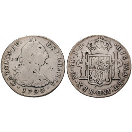 Peru, Carlos IV., 8 Reales 1790, s-ss