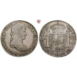 Guatemala, Ferdinand VII., 8 Reales 1818, ss