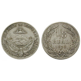 Honduras, Republik, 1/8 Real 1870, ss-vz