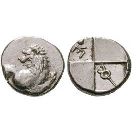 Thrakien, Chersonnesos, Hemidrachme um 480-350 v.Chr., st