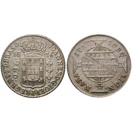 Brasilien, Johann, Prinzregent, 960 Reis 1816, ss