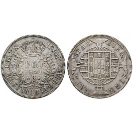 Brasilien, Johann VI., 960 Reis 1821, ss+