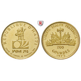 Haiti, 200 Gourdes 1973, 2,62 g fein, PP