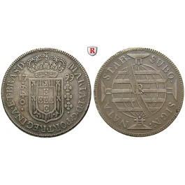 Brasilien, Maria I., 640 Reis 1799, ss