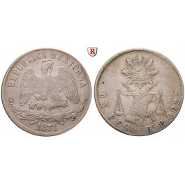 Mexiko, Republik, Peso 1871, ss