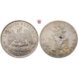 Mexiko, Republik, Peso 1871, ss-vz