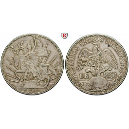 Mexiko, Vereinigte Staaten, Peso 1912, ss