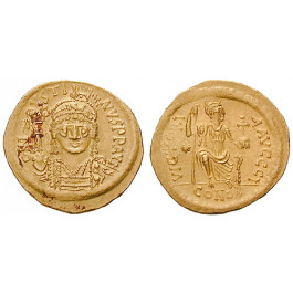 Byzanz, Justin II., Solidus 567-578, vz+