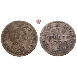 Köln, Bistum, Maximilian Friedrich von Königsegg Rothenfells, Stüber 1777, f.ss