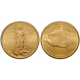 USA, 20 Dollars 1925, 30,09 g fein, f.st