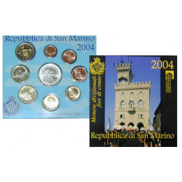 San Marino, Euro-Kursmünzensatz 2004, st